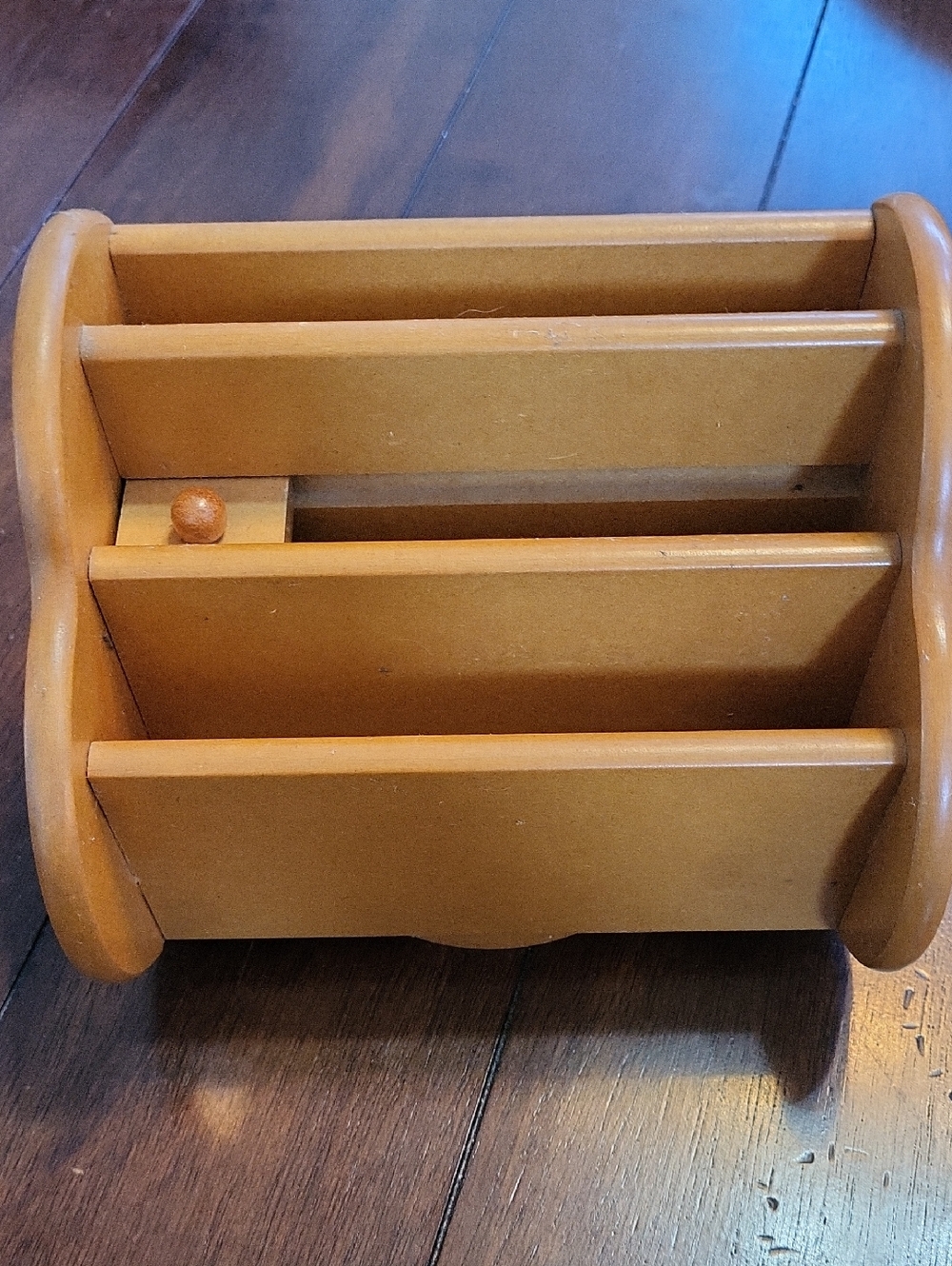 Wooden Desk Organizer - Tan Desk Caddy